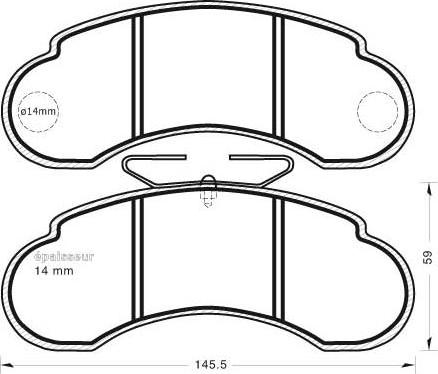 BENDIX 571521X - Гальмівні колодки, дискові гальма autozip.com.ua