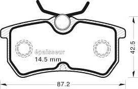 MGA 481 - Гальмівні колодки, дискові гальма autozip.com.ua