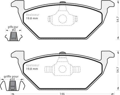 MGA 424 - Гальмівні колодки, дискові гальма autozip.com.ua