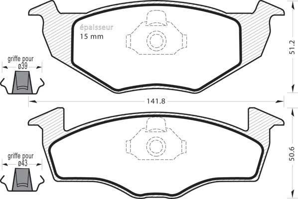 MGA 477 - Гальмівні колодки, дискові гальма autozip.com.ua