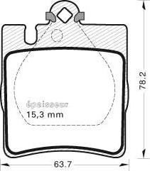 MGA 543 - Гальмівні колодки, дискові гальма autozip.com.ua