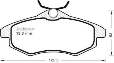 MGA 563 - Гальмівні колодки, дискові гальма autozip.com.ua