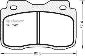 Automotor France ABP03279 - Гальмівні колодки, дискові гальма autozip.com.ua