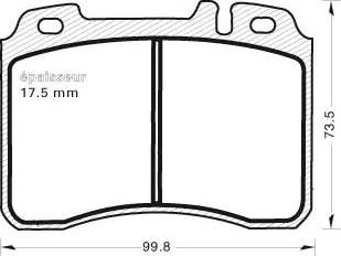 MGA 584 - Гальмівні колодки, дискові гальма autozip.com.ua