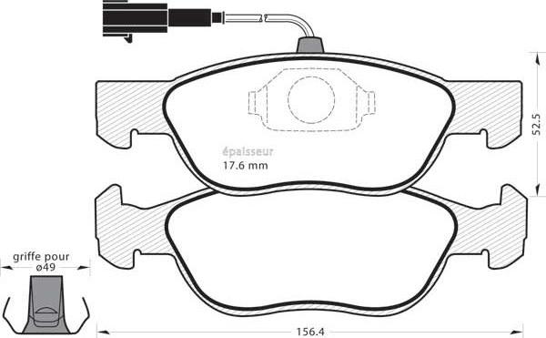 MGA 532 - Гальмівні колодки, дискові гальма autozip.com.ua