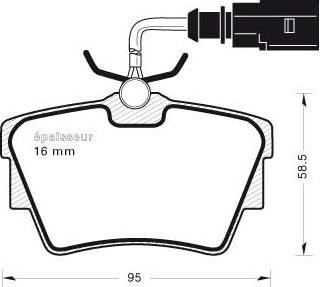 MGA 522 - Гальмівні колодки, дискові гальма autozip.com.ua