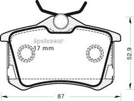 MGA 575 - Гальмівні колодки, дискові гальма autozip.com.ua