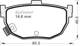 MGA 577 - Гальмівні колодки, дискові гальма autozip.com.ua