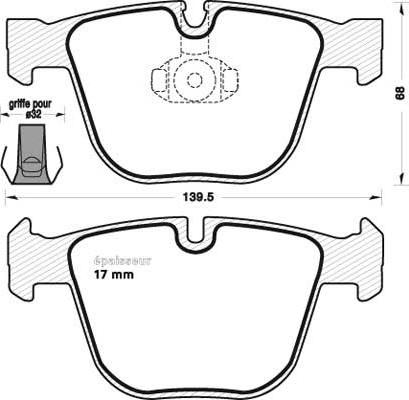 GMC 2373001 - Гальмівні колодки, дискові гальма autozip.com.ua