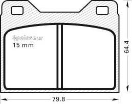 MGA 61 - Гальмівні колодки, дискові гальма autozip.com.ua