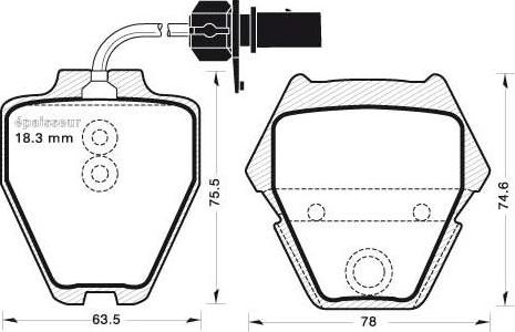 Havam HP7506 - Гальмівні колодки, дискові гальма autozip.com.ua