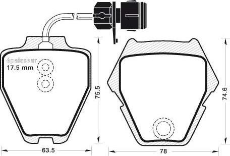 Magneti Marelli 363700201183 - Гальмівні колодки, дискові гальма autozip.com.ua