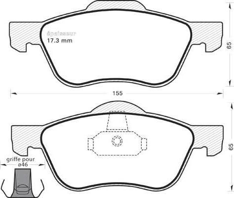 BENDIX 572431 - Гальмівні колодки, дискові гальма autozip.com.ua