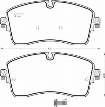 MGA 1409 - Гальмівні колодки, дискові гальма autozip.com.ua