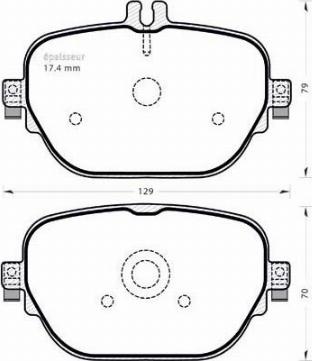 MGA 1406 - Гальмівні колодки, дискові гальма autozip.com.ua