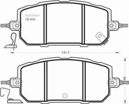 MGA 1407 - Гальмівні колодки, дискові гальма autozip.com.ua