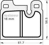 Valeo 551437 - Гальмівні колодки, дискові гальма autozip.com.ua