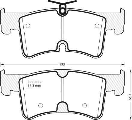 MGA 1435 - Гальмівні колодки, дискові гальма autozip.com.ua