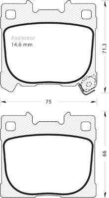 MGA 1433 - Гальмівні колодки, дискові гальма autozip.com.ua