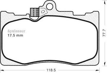 MGA 1099 - Гальмівні колодки, дискові гальма autozip.com.ua