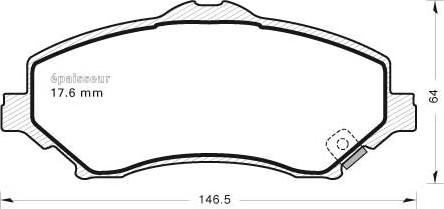 MGA 1096 - Гальмівні колодки, дискові гальма autozip.com.ua