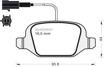 MGA 1092 - Гальмівні колодки, дискові гальма autozip.com.ua