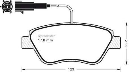 MGA 1042 - Гальмівні колодки, дискові гальма autozip.com.ua