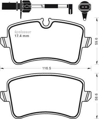 MGA 1052 - Гальмівні колодки, дискові гальма autozip.com.ua