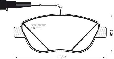 MGA 1064 - Гальмівні колодки, дискові гальма autozip.com.ua