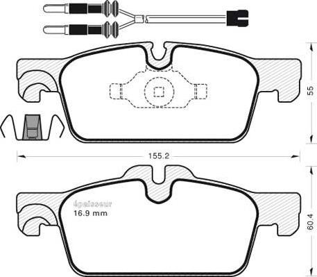 MGA 1062 - Гальмівні колодки, дискові гальма autozip.com.ua