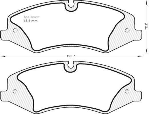 MGA 1009 - Гальмівні колодки, дискові гальма autozip.com.ua