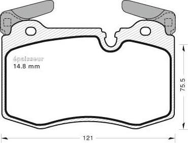 Valeo 670140 - Гальмівні колодки, дискові гальма autozip.com.ua