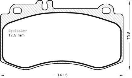 MGA 1003 - Гальмівні колодки, дискові гальма autozip.com.ua