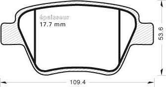 MGA 1015 - Гальмівні колодки, дискові гальма autozip.com.ua