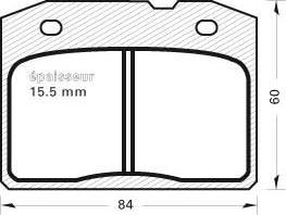 MGA 101 - Гальмівні колодки, дискові гальма autozip.com.ua