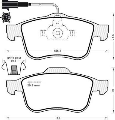 Magneti Marelli 363700202010 - Гальмівні колодки, дискові гальма autozip.com.ua