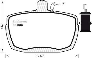 MGA 103 - Гальмівні колодки, дискові гальма autozip.com.ua