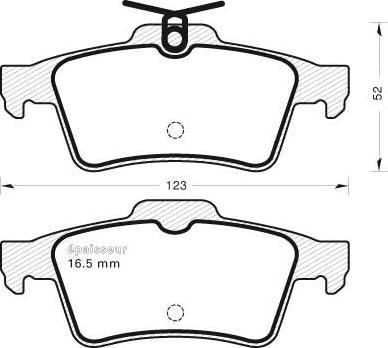 MGA 1073 - Гальмівні колодки, дискові гальма autozip.com.ua