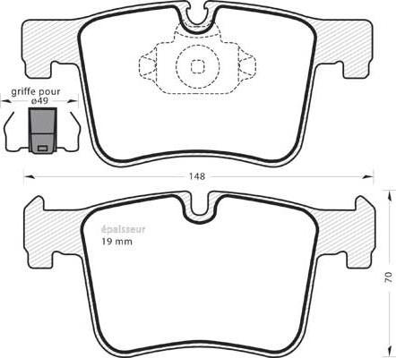 SBS 221552 - Гальмівні колодки, дискові гальма autozip.com.ua