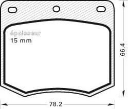 MGA 119 - Гальмівні колодки, дискові гальма autozip.com.ua