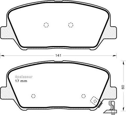 MGA 1149 - Гальмівні колодки, дискові гальма autozip.com.ua