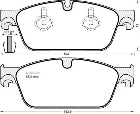 ABE C1M062ABE - Гальмівні колодки, дискові гальма autozip.com.ua