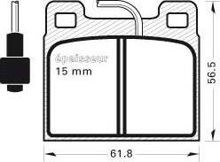 Valeo 540432 - Гальмівні колодки, дискові гальма autozip.com.ua