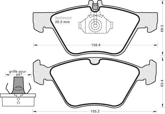 R Brake RB2114-211 - Гальмівні колодки, дискові гальма autozip.com.ua