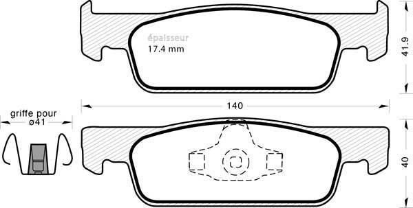 MGA 1131 - Гальмівні колодки, дискові гальма autozip.com.ua