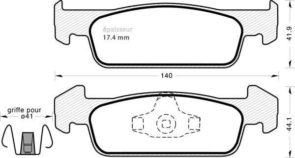 WWA 25738 - Гальмівні колодки, дискові гальма autozip.com.ua