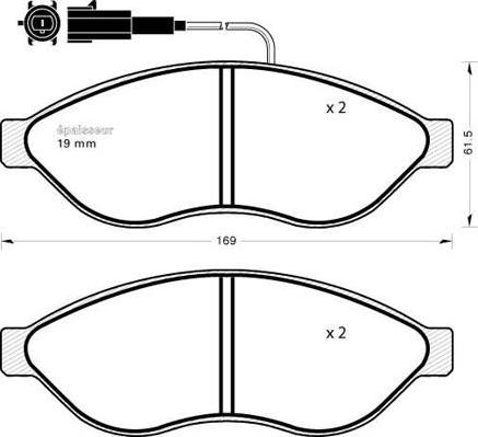 Japko 500655MK - Гальмівні колодки, дискові гальма autozip.com.ua