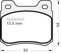 MGA 181 - Гальмівні колодки, дискові гальма autozip.com.ua