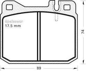 MGA 182 - Гальмівні колодки, дискові гальма autozip.com.ua