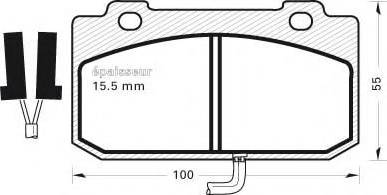 MGA 187 - Гальмівні колодки, дискові гальма autozip.com.ua